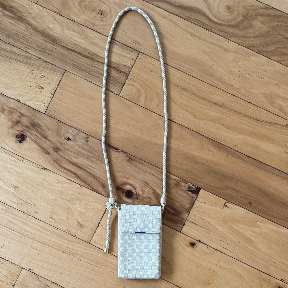 Rothy’s Phone Crossbody in White Sand